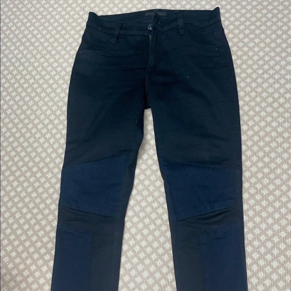 James Jeans black moto skinny jeans